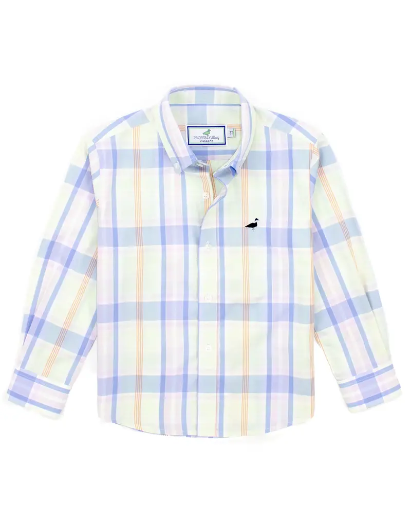 Properly Tied Seasonal L/S Sportshirt Seabreeze