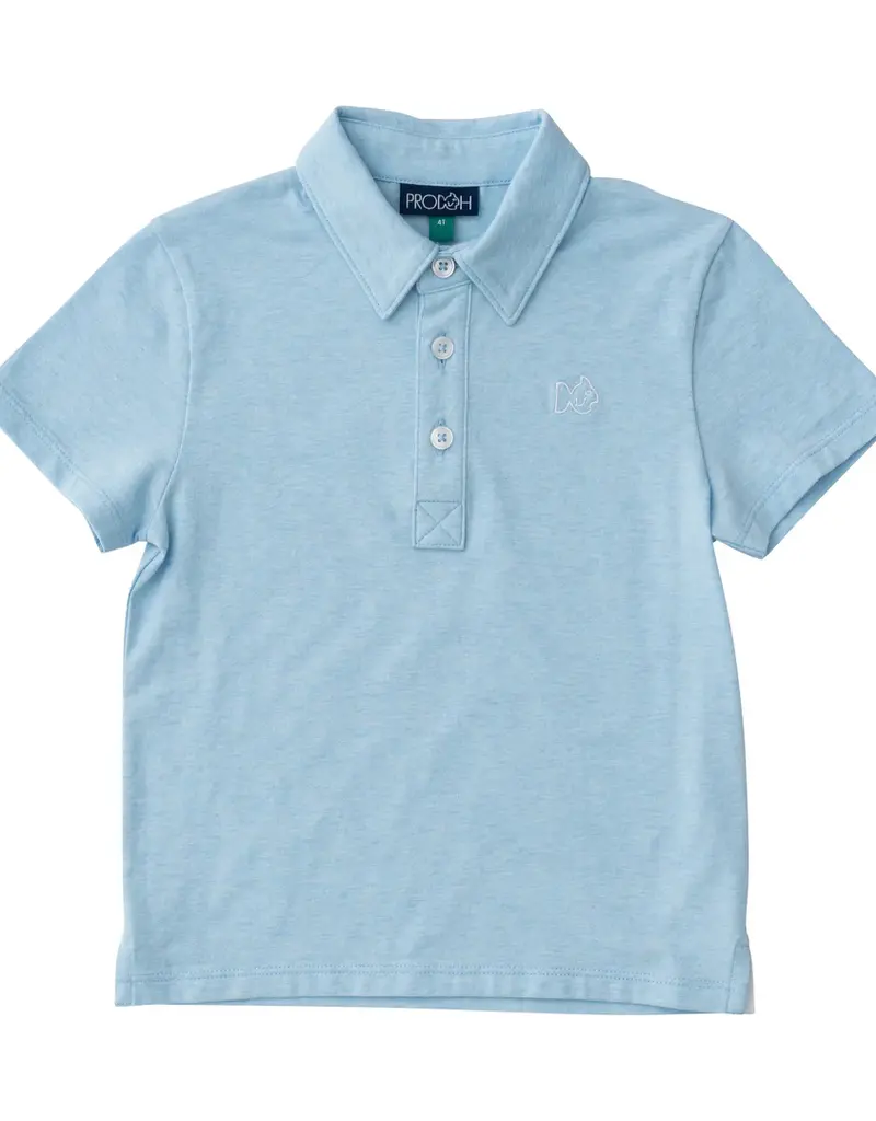 Prodoh Boys Too Cool for School Polo Sky Heather