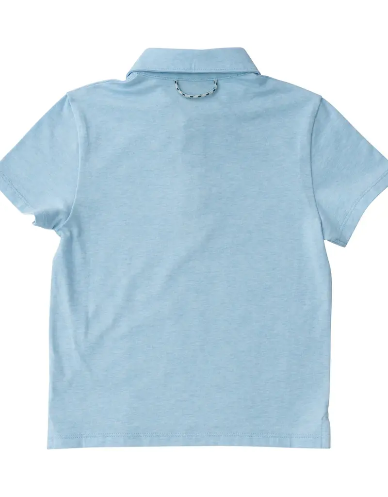 Prodoh Boys Too Cool for School Polo Sky Heather
