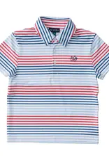 Prodoh Boys Pro Performance Polo Americana Stripe