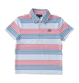 Prodoh Boys Pro Performance Polo Americana Stripe