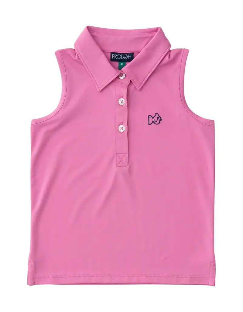 Prodoh Sleeveless Pro Performance Polo Fuchsia Pink