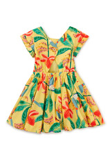 Tea Collection Button Back Skirted Dress Toucan Banana Tree