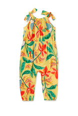 Tea Collection Tie Shoulder Baby Romper Toucan Banana Tree