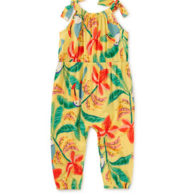 Tea Collection Baby Tie Shoulder Romper Toucan Banana Tree