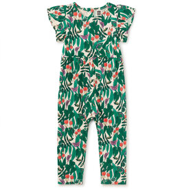 Tea Collection Baby Tulip Sleeve Romper Jungle Botanical