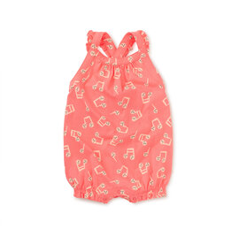 Tea Collection Cross-Back Baby Romper Musicalia