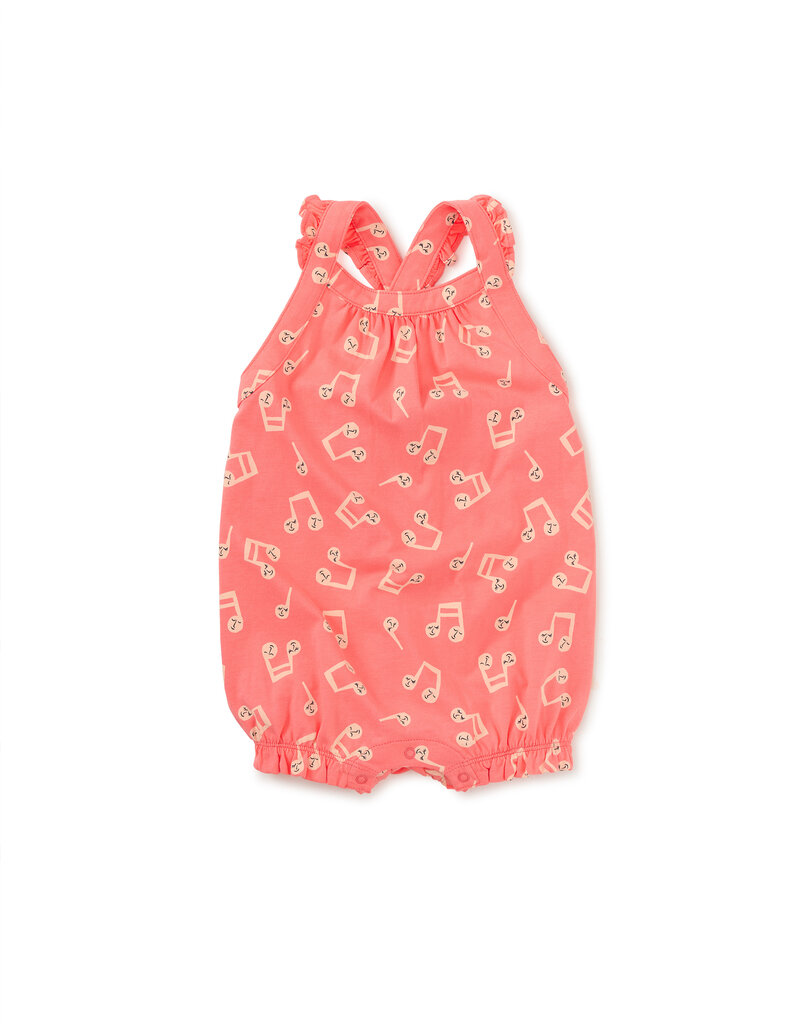 Tea Collection Cross-Back Baby Romper Musicalia