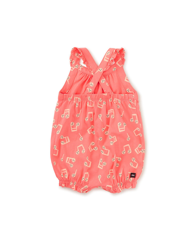 Tea Collection Cross-Back Baby Romper Musicalia