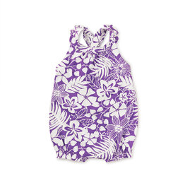 Tea Collection Cross-Back Baby Romper Tropical Foliage
