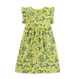 Tea Collection Mexican Wildflowers Wrap Neck Dress