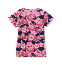 Tea Collection Printed Slim Fit Top Block Print Passion Flower