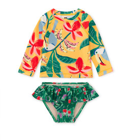Tea Collection Rash Guard Baby Swim Set Toucan Banana Tree