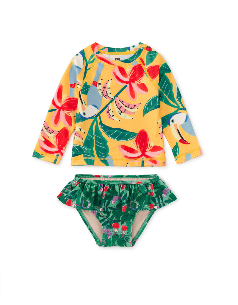 Tea Collection Rash Guard Baby Swim Set Toucan Banana Tree