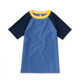 Tea Collection S/S Rash Guard Blue Yarrow