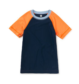Tea Collection S/S Rash Guard Whale Blue