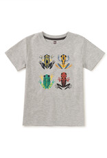 Tea Collection Cloud Forest Frogs Graphic Tee Med Heather Grey