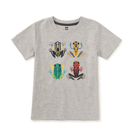 Tea Collection Cloud Forest Frogs Graphic Tee Med Heather Grey