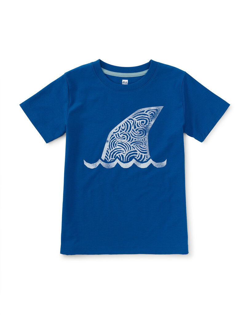 Tea Collection Sharkfin Graphic Tee Bayou Blue