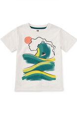 Tea Collection Big Wave Graphic Tee Chalk