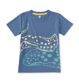 Tea Collection Graphic Tee Stingray  Coronet Blue
