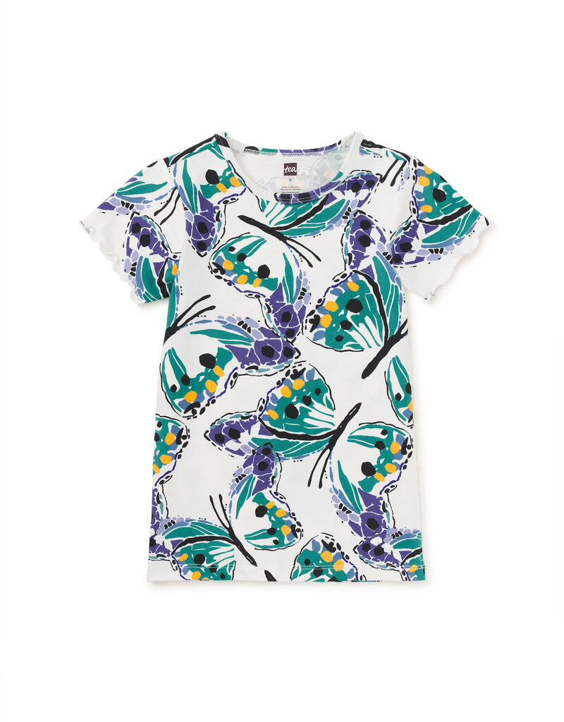 Tea Collection Printed Slim Fit Top Carnival Butterfly