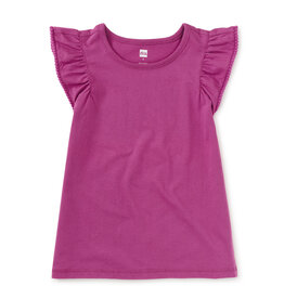 Tea Collection Pom-Pom Flutter Top Mulberry