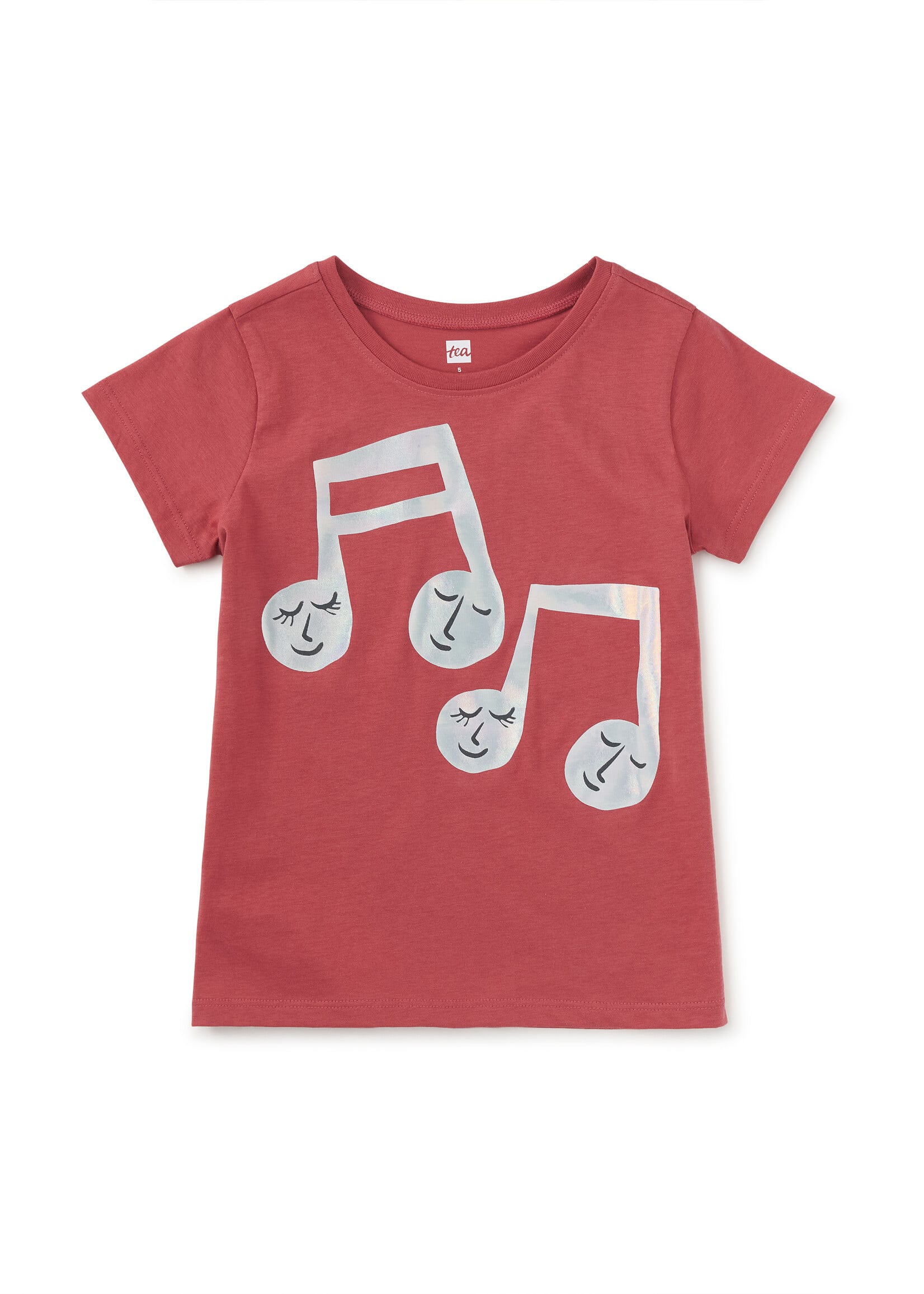 Tea Collection Holographic Music Graphic Tee Pomme