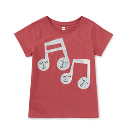 Tea Collection Holographic Music Graphic Tee Pomme