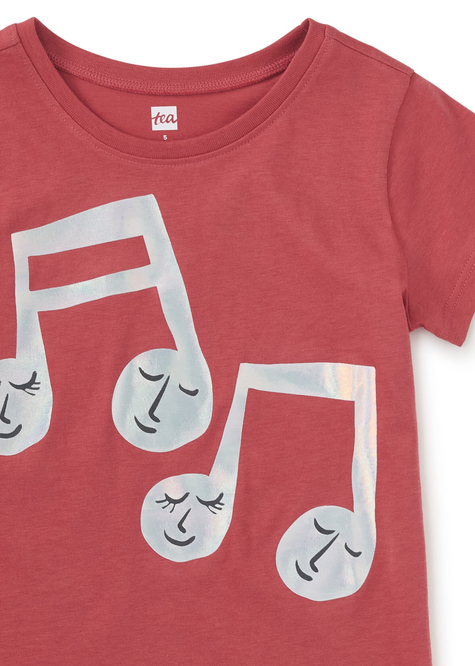 Tea Collection Holographic Music Graphic Tee Pomme