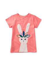 Tea Collection Carnival Bunny Graphic Tee Sunset Pink