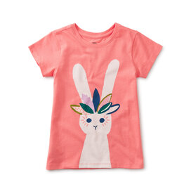Tea Collection SALE Carnival Bunny Graphic Tee Sunset Pink