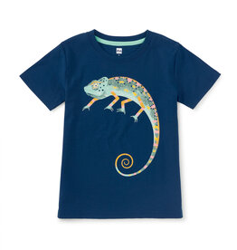Tea Collection Cool Chameleon Graphic Tee Ascot Blue