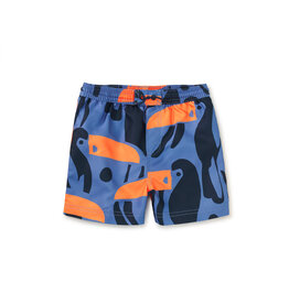 Tea Collection Shortie Swim Trunks Toucan Cut Out