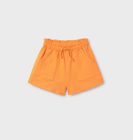 Mayoral Girls Waffle Weave Shorts Orange