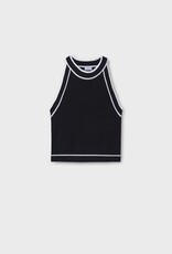 Mayoral Black Crochet Top