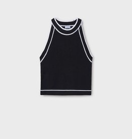 Mayoral Black Crochet Top
