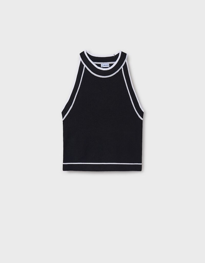 Mayoral Black Crochet Top
