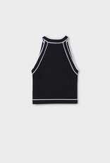 Mayoral Black Crochet Top