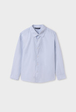 Mayoral L/S Button Up Shirt Sky Stripe