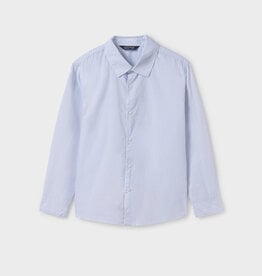 Mayoral SALE L/S Button Up Shirt Sky Stripe