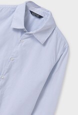 Mayoral L/S Button Up Shirt Sky Stripe