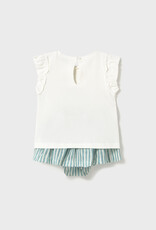 Mayoral Emerald Butterfly Skirt Tee Set