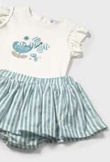 Mayoral Emerald Butterfly Skirt Tee Set