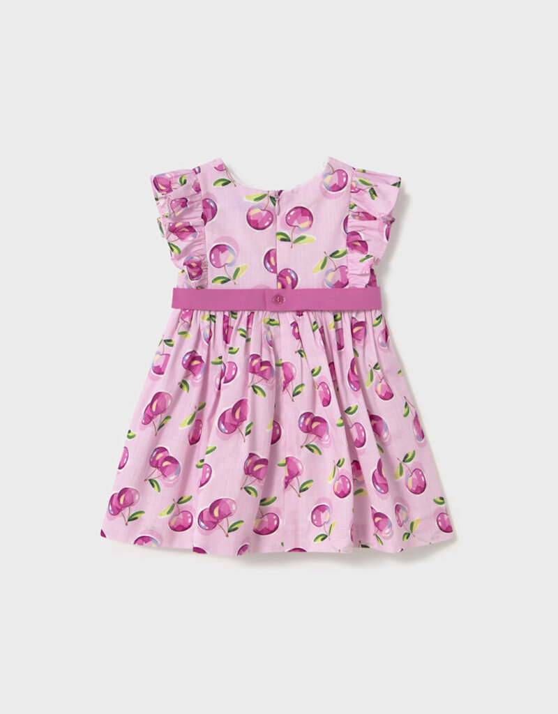Mayoral Mauve Fruit Print Dress