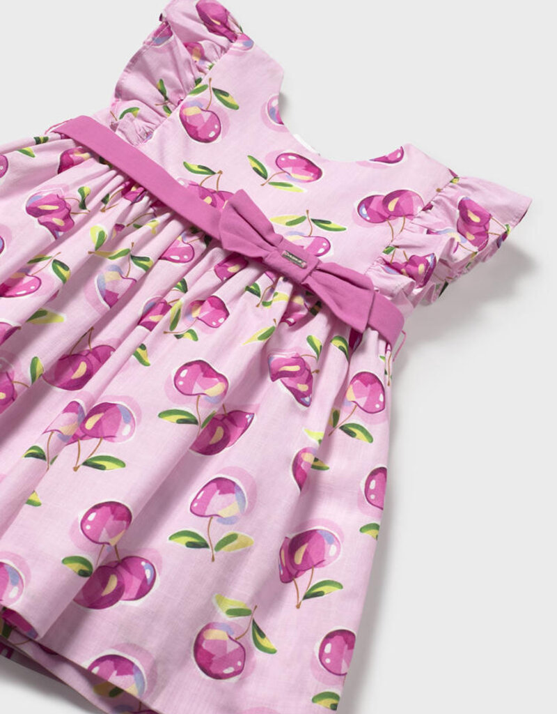 Mayoral Mauve Fruit Print Dress