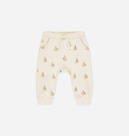 Rylee + Cru Inc. SWEATPANT SAILBOATS NATURAL