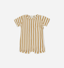 Rylee + Cru Inc. SHORTY ONE-PIECE MARIGOLD STRIPE