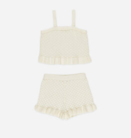 Rylee + Cru Inc. CROCHET TANK SET || IVORY