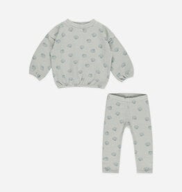 Rylee + Cru Inc. SPONGEY KNIT SET SEASHELLS SEAFOAM